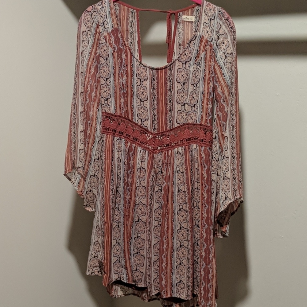 Long sleeve peasent dress
